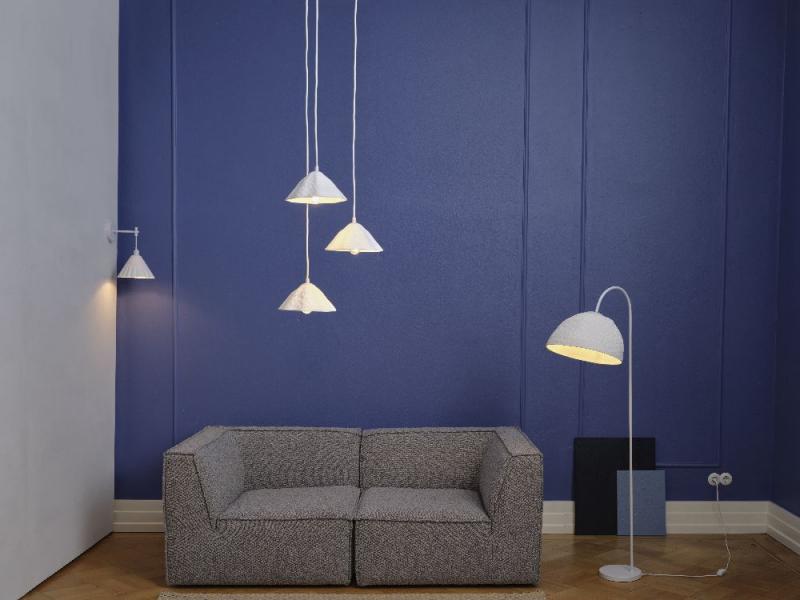 OSRAM Pendelleuchte Decor Lotus Leaf 3-flammig weiß aus Metall und Pappmaschee für 3 x E14