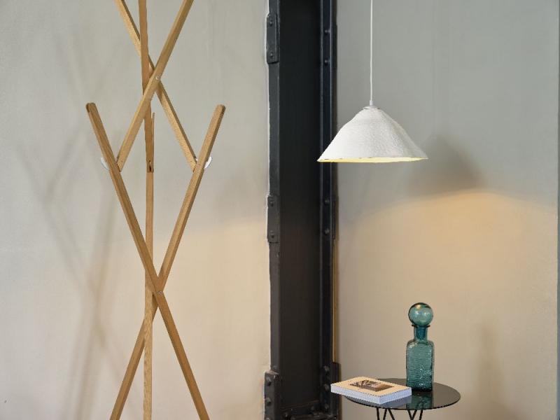 OSRAM Pendelleuchte Decor Lotus Leaf 1-flammig weiß aus Metall und Pappmaschee für E27