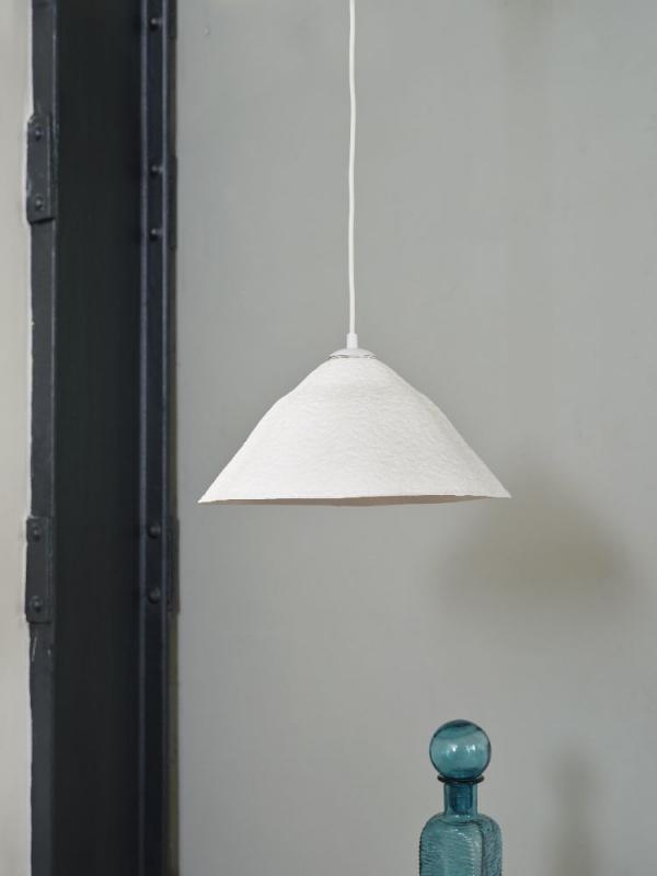 OSRAM Pendelleuchte Decor Lotus Leaf 1-flammig weiß aus Metall und Pappmaschee für E27