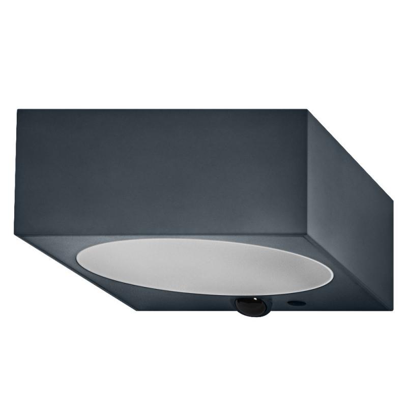 OSRAM ENDURA Style Solar Bright Sensor Wandleuchte Down IP65 Dunkelgrau