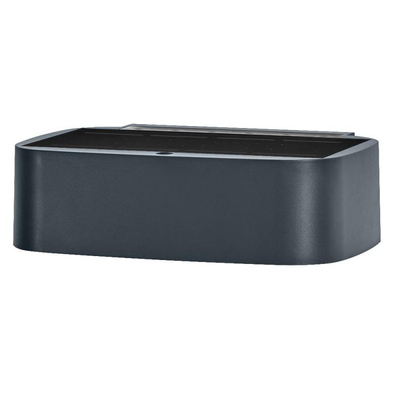 OSRAM ENDURA Style Solar Bright Daylight Sensor Wandleuchte UpDown IP65 Dunkelgrau