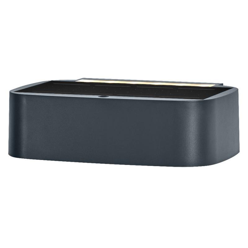 OSRAM ENDURA Style Solar Bright Daylight Sensor Wandleuchte UpDown IP65 Dunkelgrau