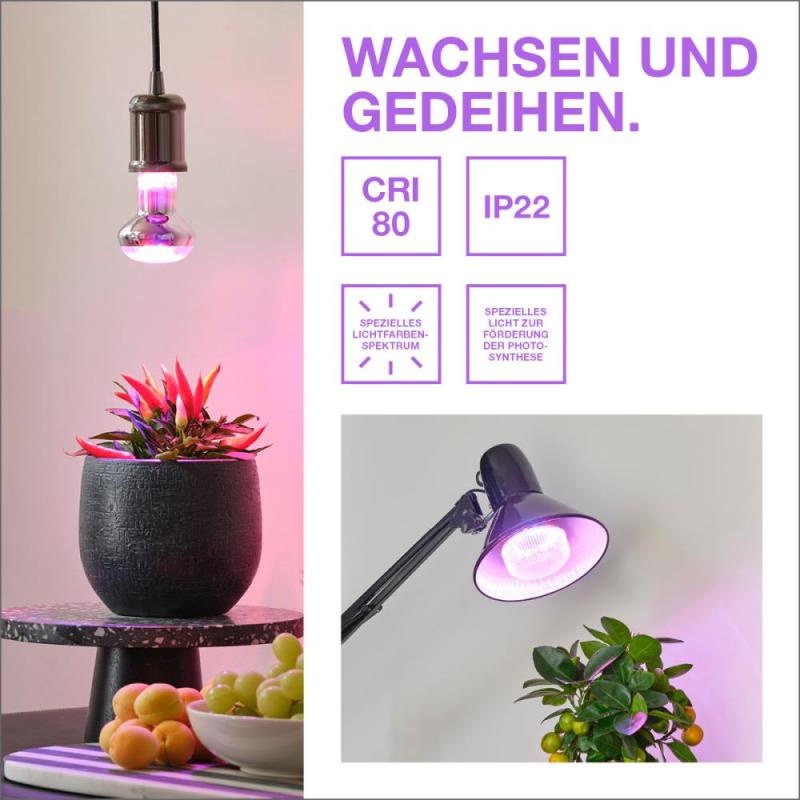 OSRAM E27 LED Strahler Star Grow Pflanzenlampe 100° 7.5W