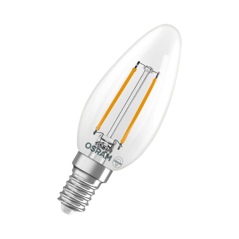 OSRAM E14 LED Superstar Classic B 25  FILAMENT Kerzen Lampe klar dimmbar 1,8W wie 25W warmweißes Licht