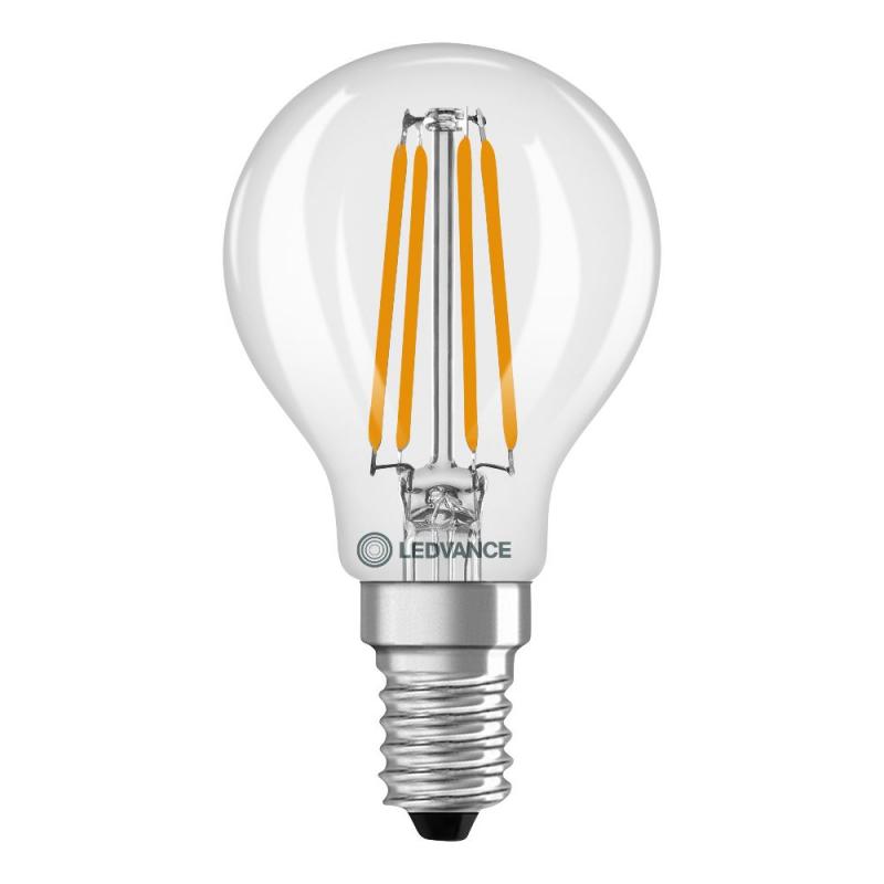 Ledvance E14 LED Tropfenlampe Classic klar 5,9W wie 60W 2700K warmweißes Licht