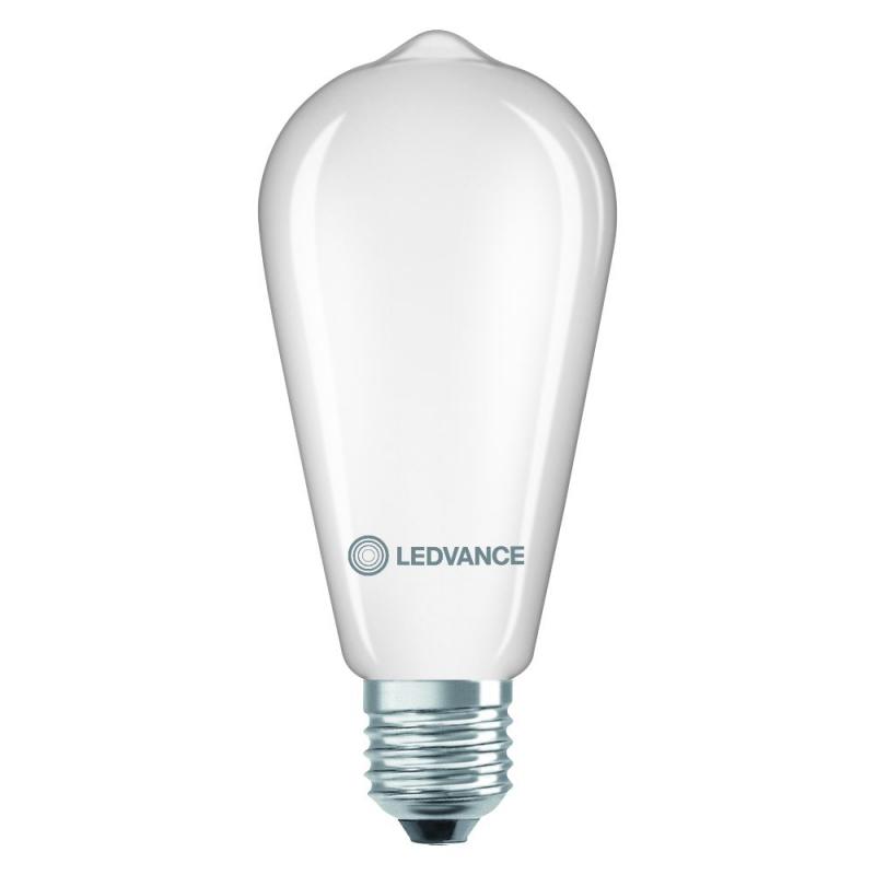 Ledvance E27 LED Lampe Classic Edison 55 in Kolbenform matt 5,4W wie 55W 2700K warmweißes Licht
