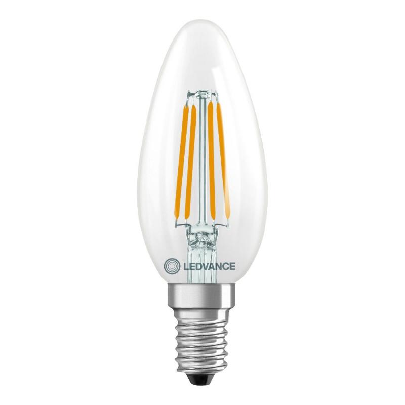 Ledvance E14 LED Kerzenlampe Classic B60 klares Filament 5,9W wie 60W 2700K warmweißes Licht