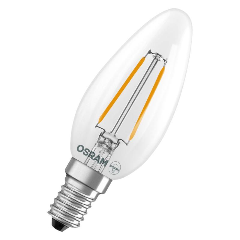 OSRAM E14 LED Star Classic B 25 Filament Kerzenlampe 1.8W wie 25W neutralweißes Licht