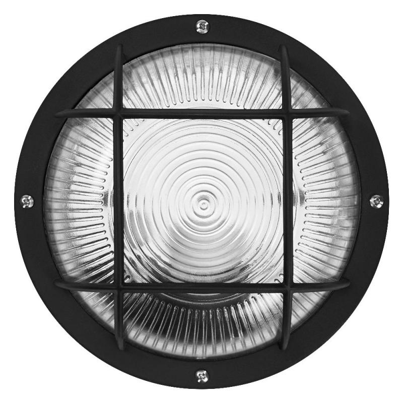 Osram Wandleuchte BULKHEAD Essential Round E27 in schwarz