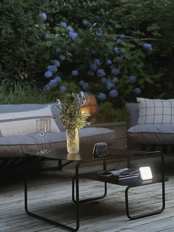 OSRAM Nightlux Solar-LED-Außenleuchte Kaltweiß, Power Bank Funktion, USB-C Ladeport, für Außen, IP54