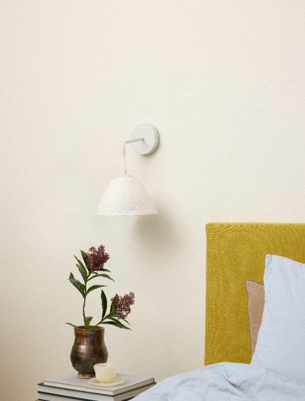 OSRAM Wandleuchte Decor Lotus Leaf weiß aus Metall und Pappmaschee für E14