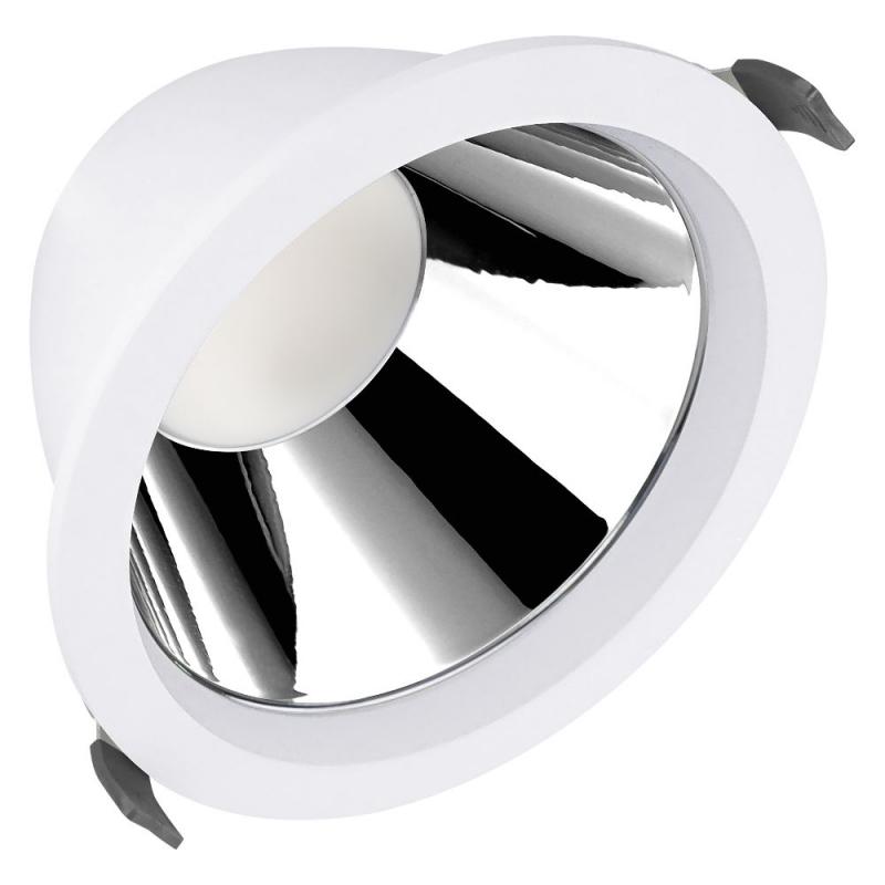 LEDVANCE LED-Downlight Slim 12–18W 3000–4000K weiß 55° UGR<19 IP44 MULTI SELECT