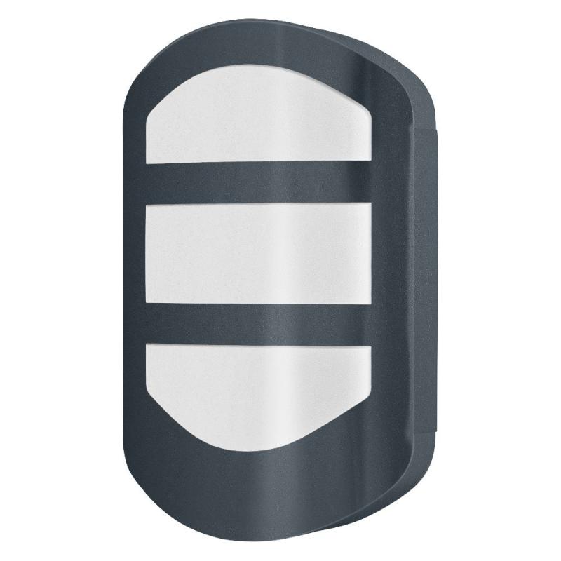 OSRAM ENDURA Style Plate Wandleuchte 12W IP44 Dunkelgrau