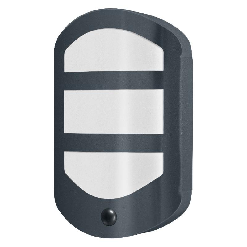 OSRAM ENDURA Style Plate Wandleuchte mit Sensor 12W IP44 Dunkelgrau