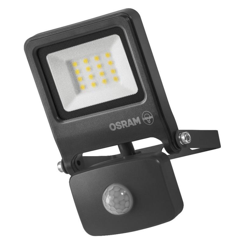 Osram Endura Flood Sensor LED 10W LED Fluter IP44 in anthrazit 3000K - warmweiße Außenbeleuchtung
