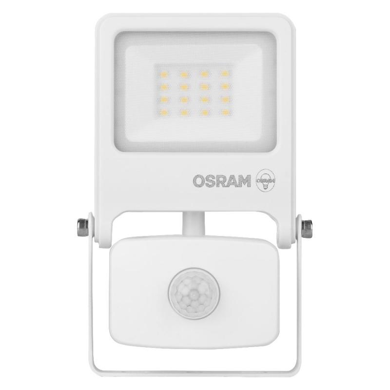 Osram Endura schwenkbarer LED Außenfluter mit Sensor 10W 3000K IP44 in weiss
