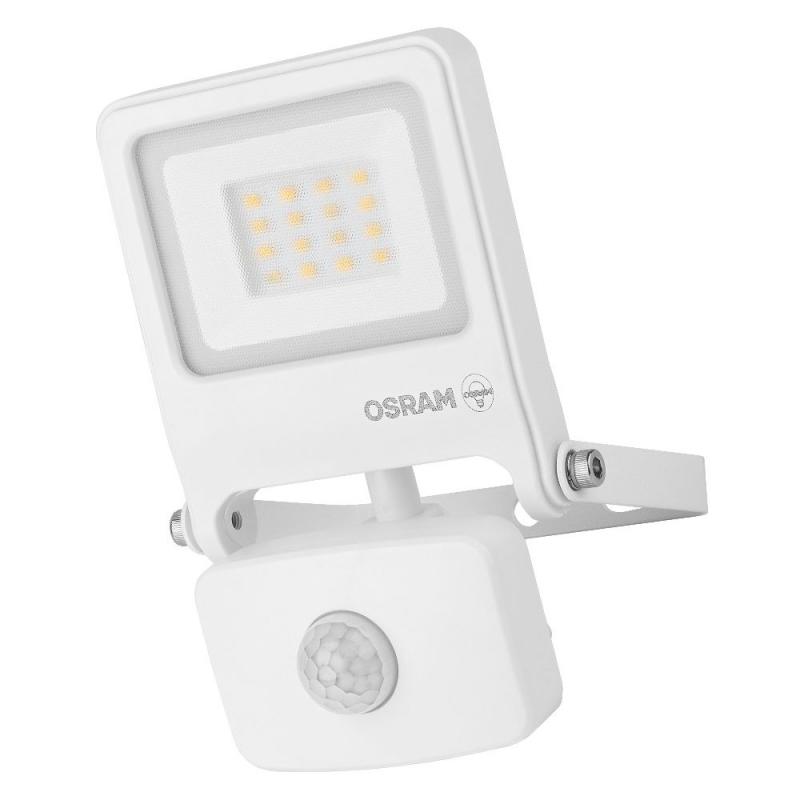 Osram Endura schwenkbarer LED Außenfluter mit Sensor 10W 3000K IP44 in weiss