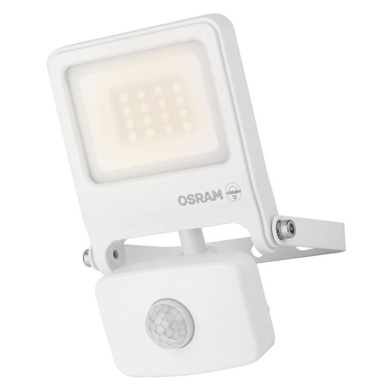 Osram Endura schwenkbarer LED Außenfluter mit Sensor 10W 3000K IP44 in weiss