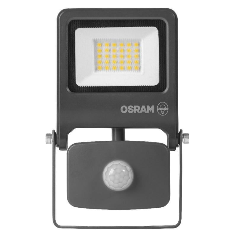 Osram Endura LED Außen Fluter mit Sensor 20W 3000K warmweißes Licht IP44 grau
