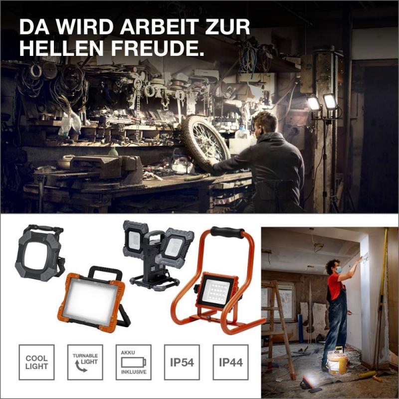 LEDVANCE LED WORKLIGHT VALUE FLEX 2x30W 865 LED Baufluter Floodlight Baustellenlicht