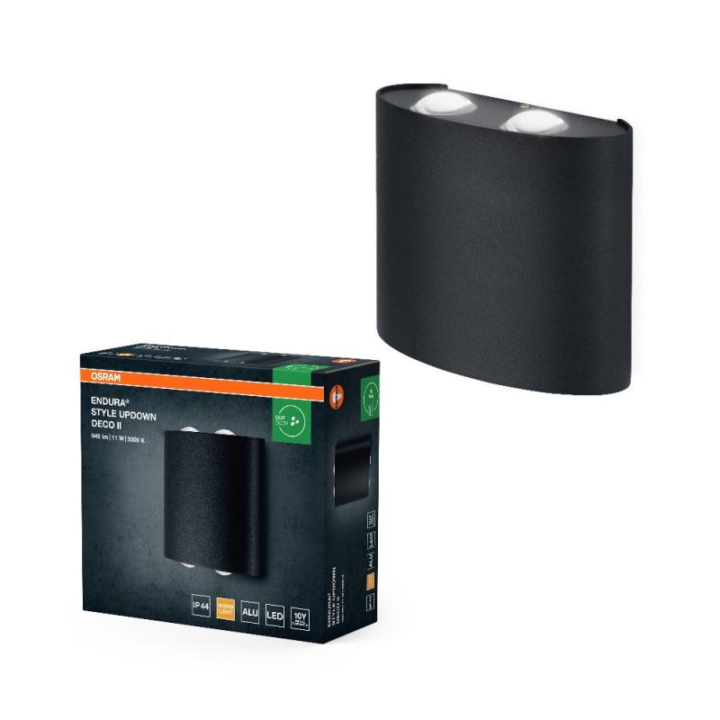 Osram LED Wandleuchte Endura Style UpDown DECO II in dunkelgrau IP44