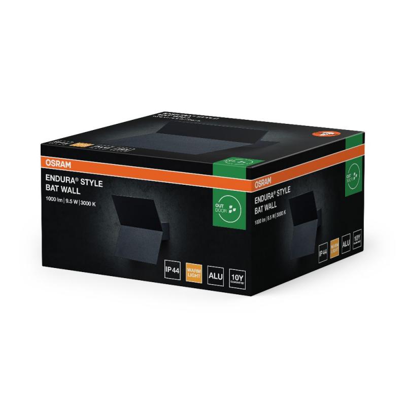 Osram ENDURA STYLE LED Wandleuchte Bat Anthrazit up&down