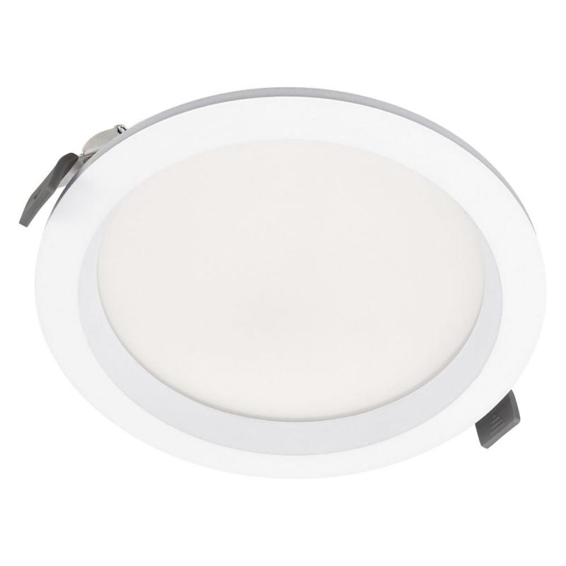 LEDVANCE LED Deckeneinbauleuchte 18W 3000–4000K IP44 Einbaudurchmesser 160mm Multi Select weiß