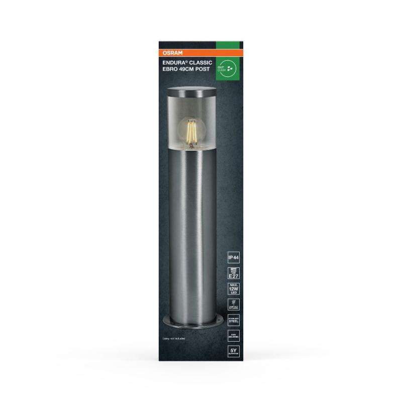 OSRAM Wegeleuchte Classic Ebro Edelstahl