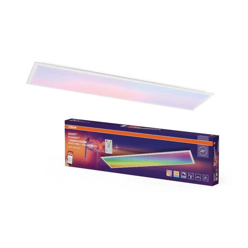 OSRAM SMART+ WiFi Planon Magic Panelleuchte RGBW 120x30cm weiß Steuerung via App oder Fernbedienung
