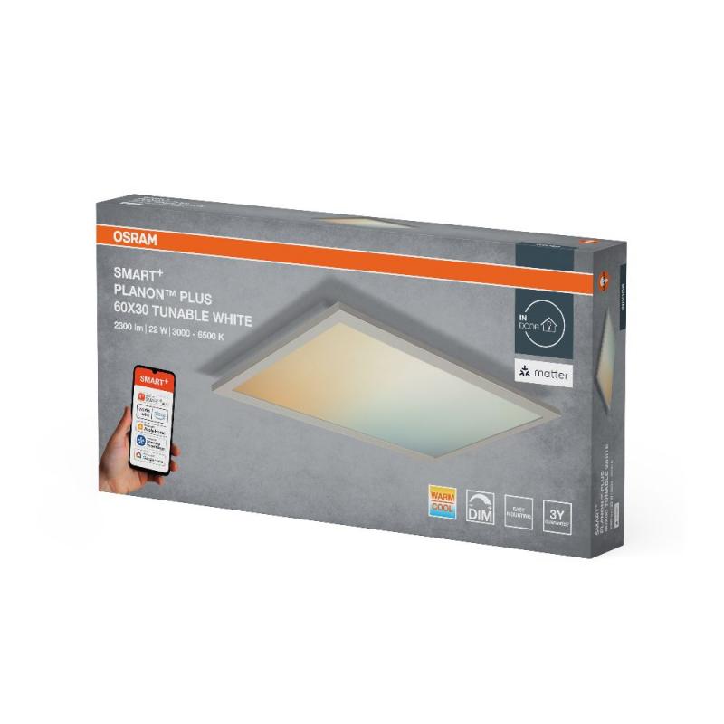 Osram SMART+ Matter Planon Plus Multicolor Aufbau Panel weiss 60x30cm