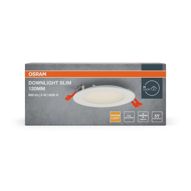 LED Einbauleuchte ultra slim OSRAM ø12cm weiß 3000K