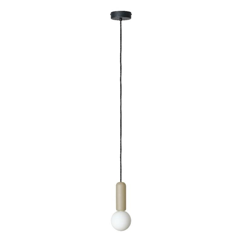 Osram Pendelleuchte Decor Conrete Mic mit G9 Fassung aus Beton mit Glaskugel in Beige