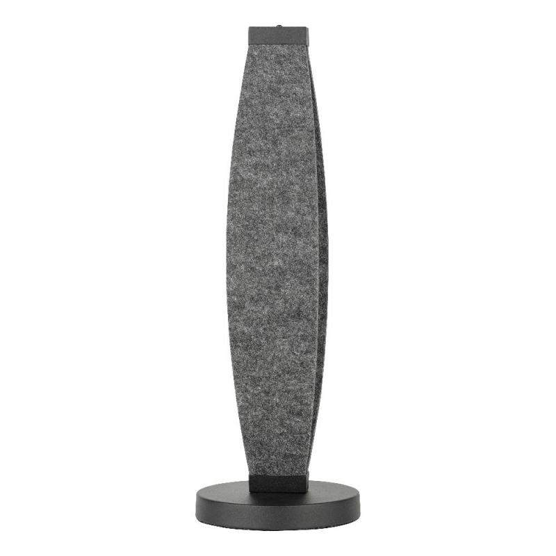 Osram Tischleuchte Decor Flat Felt in Dunkelgrau mit warmweißem Licht - Auffällige Leuchte aus Filz