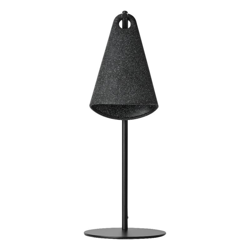 OSRAM Tischleuchte Decor Bell Table in Schwarz mit E27 Fassung - Leuchtenschirm aus recyceltem Material