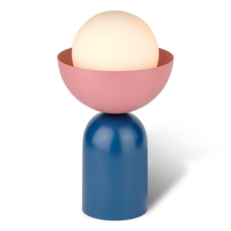 OSRAM Tischleuchte Decor Bowl Table in Blau/ Rosa Ø 20 cm aus Stahl mit E14 Fassung
