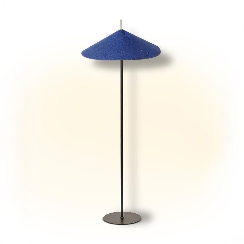 OSRAM Stehleuchte Decor Flip in Blau Ø 50 cm - Auffällige Leuchte aus Filz mit E14  Fassung