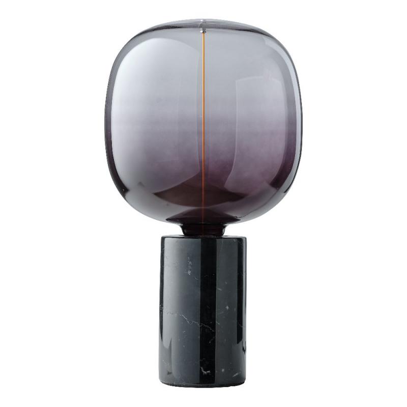 OSRAM Tischleuchte Decor Marble Base Table dimmbar mit E27 Fassung schwarz - Elegante Tischlampe aus Marmor mit Textilkabel – dimmbares Licht für jeden Raum