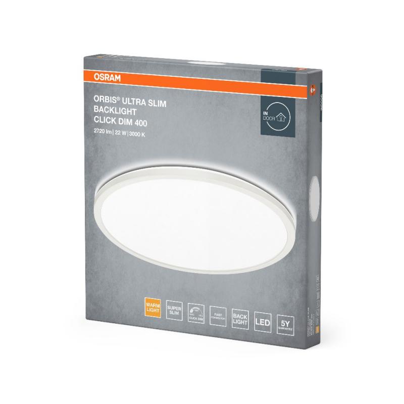 Osram Orbis Ultra Slm Backlight Deckenleuchte 40cm in Weiß dimmbar