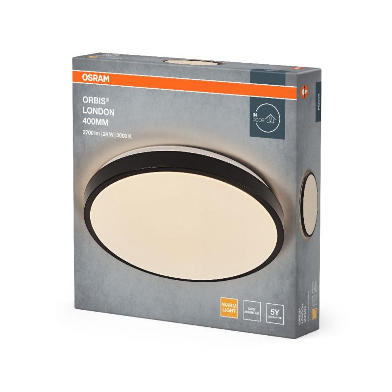 OSRAM Deckenleuchte Orbis London Schwarz 40cm