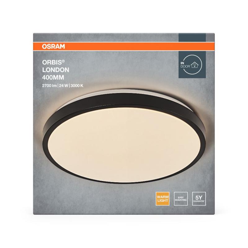 OSRAM Deckenleuchte Orbis London Schwarz 40cm