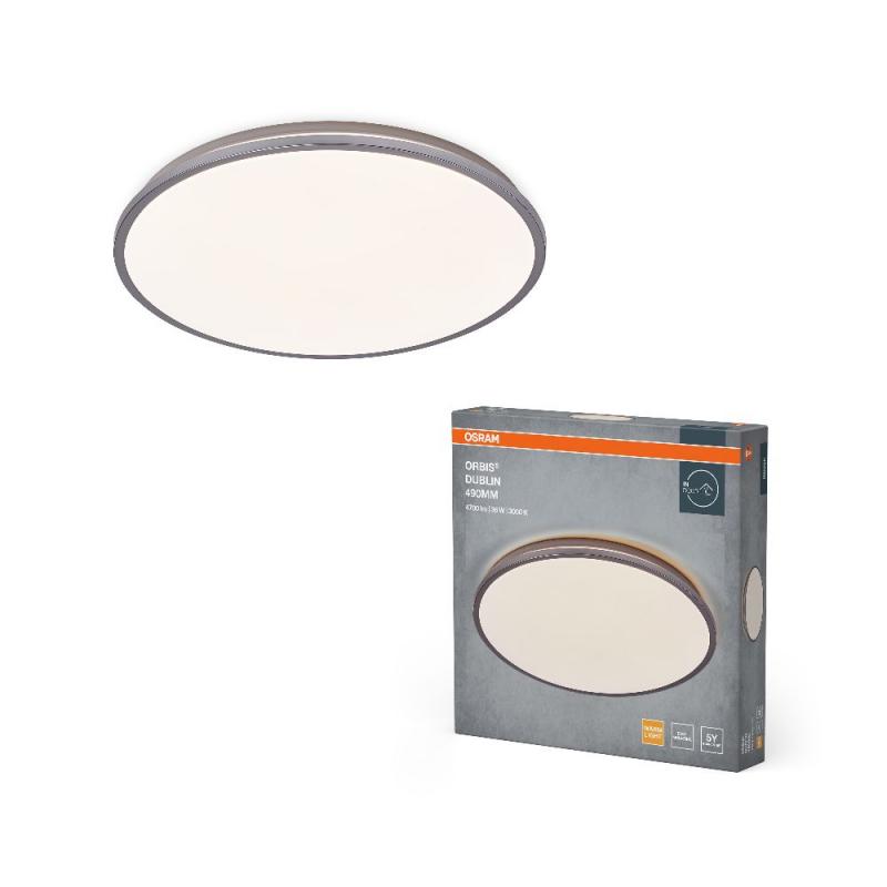 OSRAM Deckenleuchte Orbis Dublin Silber 49cm