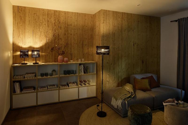 160cm OSRAM Stehlampe Cylinder, braun, aus Wellpappe