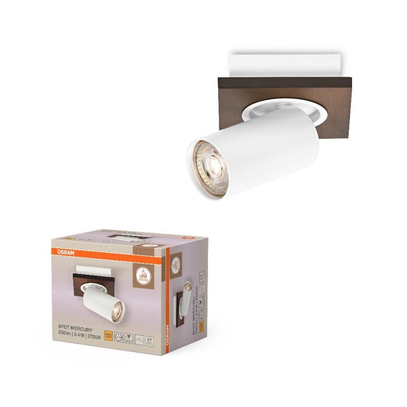 Osram Nachhaltiger 1er LED Decor Spot Mercury Wand- und Decken Strahler Weiß mit hoher Farbwiedergabe
