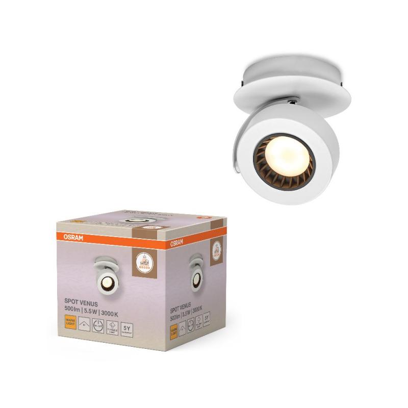 OSRAM LED Decor Spot Venus 1er Wand- und Decken Strahler Weiß schwenkbar