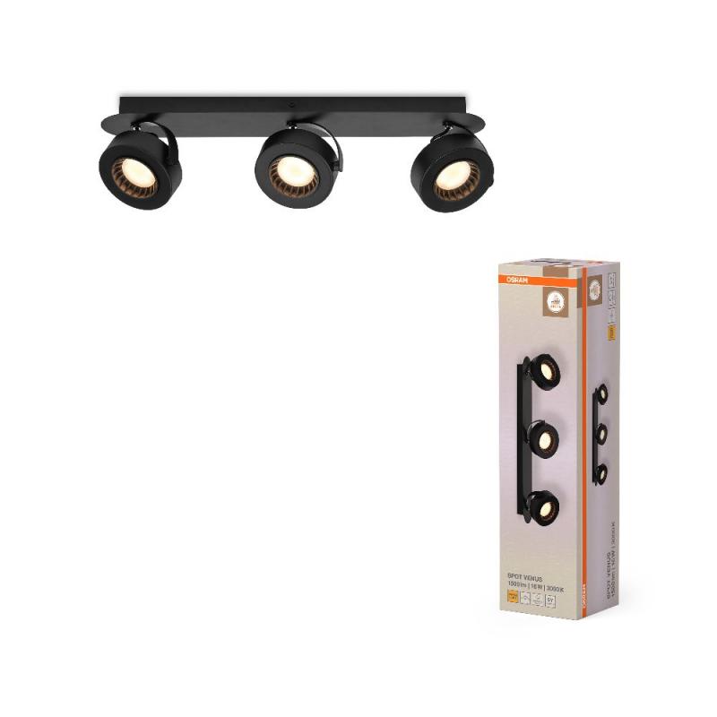 OSRAM LED Decor Spot Venus 3er Deckenstrahler Schwarz schwenkbar