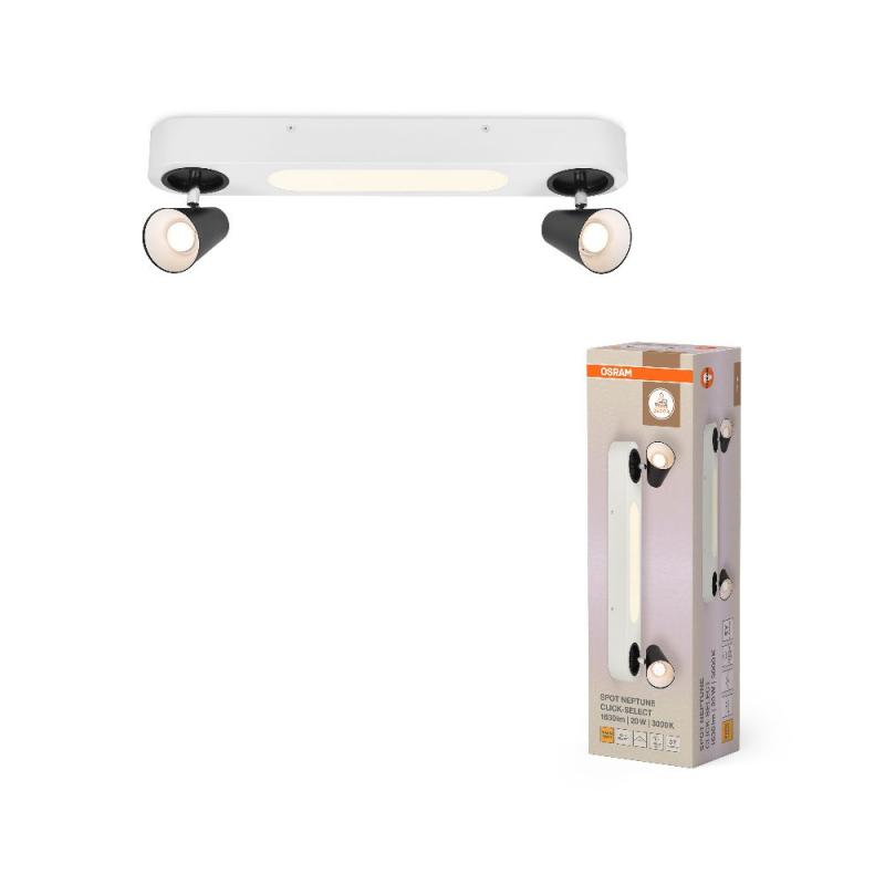 OSRAM 2er LED Deckenstrahler Decor Spot Neptune Weiß mit Click Select