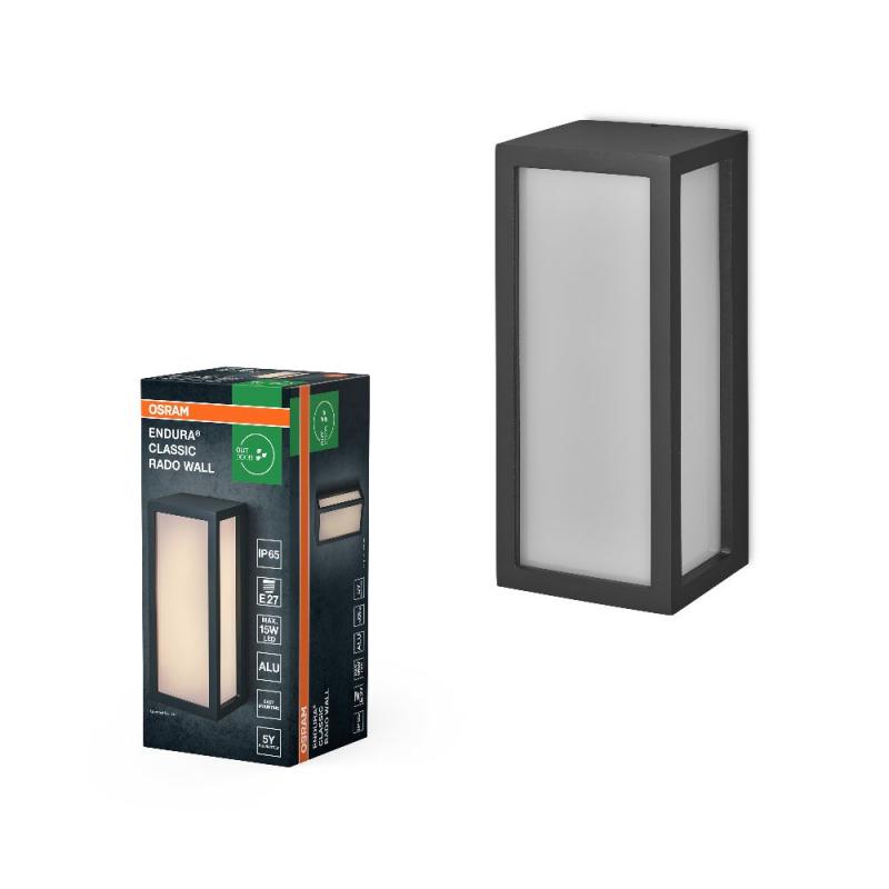 OSRAM Wandleuchte Endura Classic IP65 Rado Wall mit mattiertem Diffusor und E27-Fassung