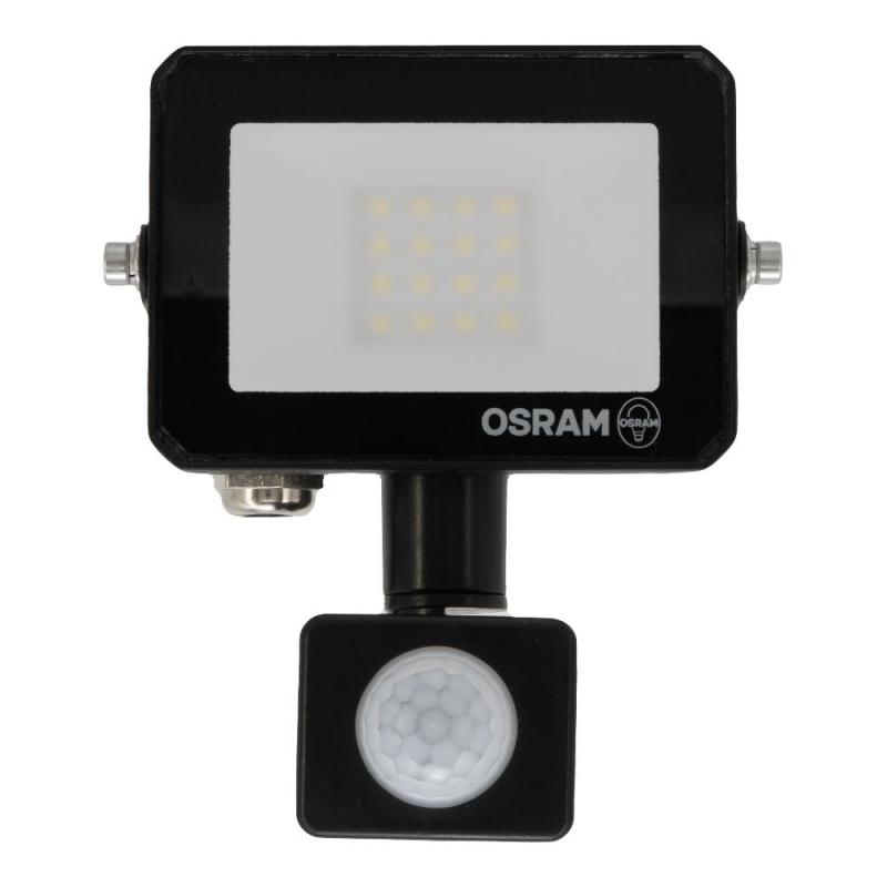 Osram LED Fluter LUX schwarz 3000K warmweißes Licht 10W IP65 mit Sensor