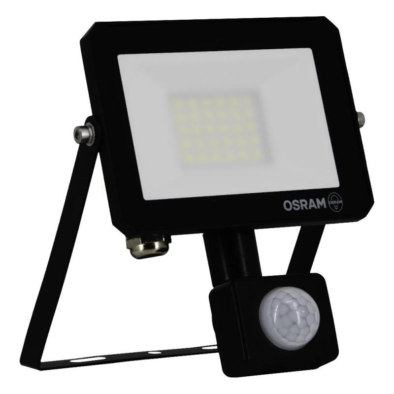 Osram LED Fluter LUX schwarz 3000K warmweißes Licht 20W IP65 mit Sensor