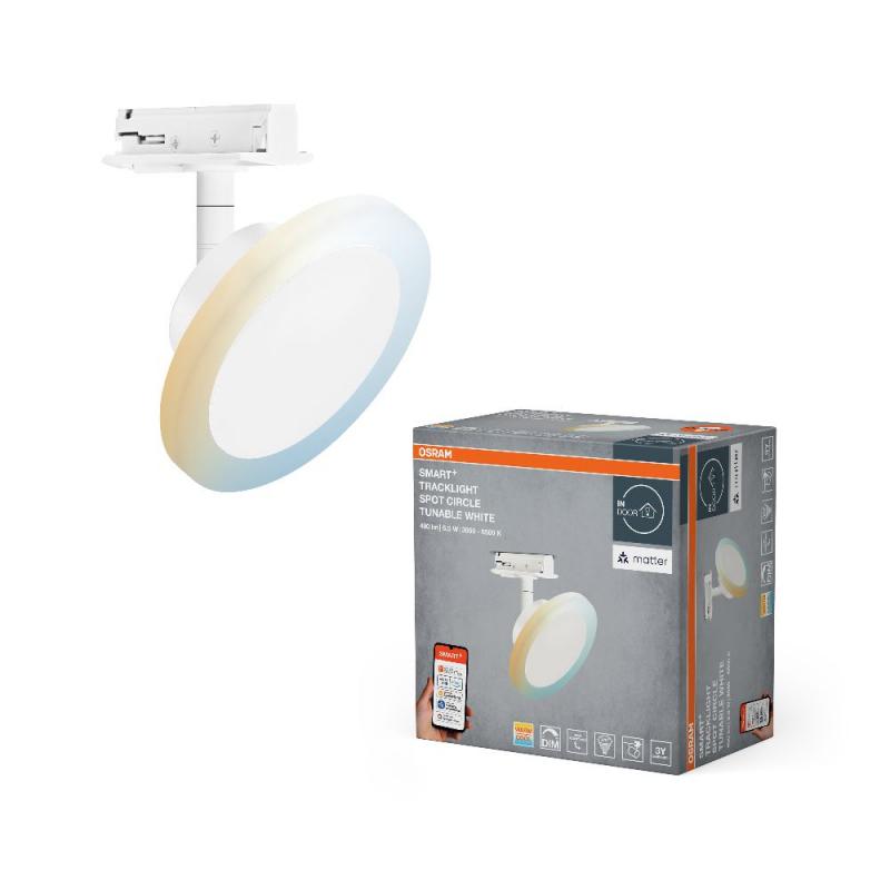 Osram SMART+ Matter 1-Phasen Schienen Leuchtkopf Tracklight Spot Circle Weiß